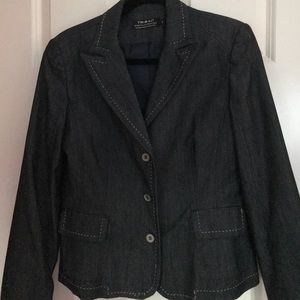 Tribal Denim-like Suit - Crop pants Size 8